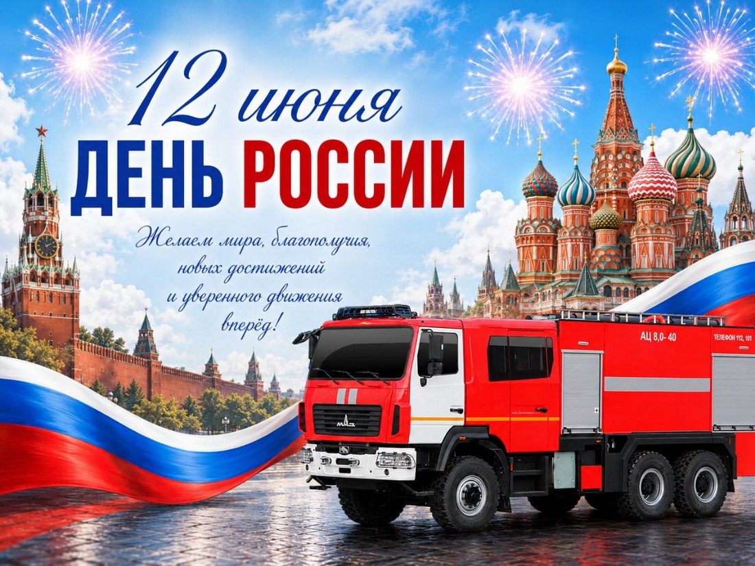 ООО «ПОЖСНАБ» поздравляет с Днем России!